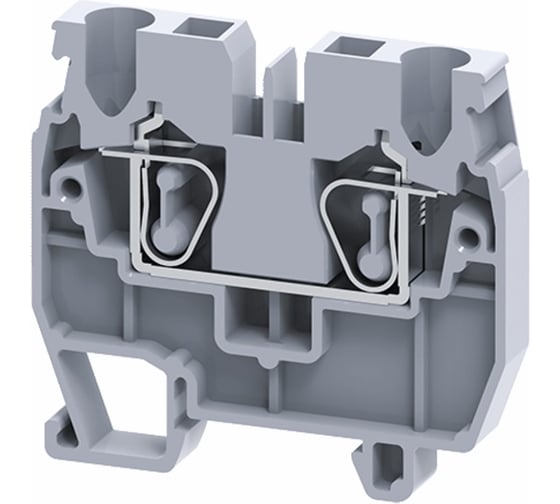Мини-Клемма КЭАЗ проходная пружинная OptiClip CXM-2,5-I-24A-(0,2-2,5)-серый 100 шт 331821 1