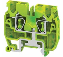 Мини-Клемма КЭАЗ заземляющая пружинная OptiClip CXMG-2,5-PE-I-(0,2-2,5)-PEN 100 шт 331823
