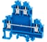 Клемма двухярусные винтовая КЭАЗ OptiClip CDL-4-2L-I-BU-синий -100шт 289804 1