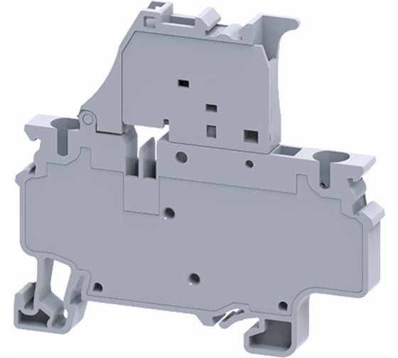 Клемма КЭАЗ для предохранителей пружинная OptiClip CXF-4-HESI-(5x20)10А-(0,2-4)-серый 50 шт 289768