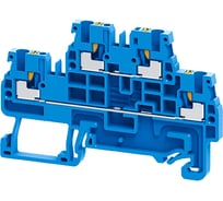 Клемма 2х-ярусная push-in КЭАЗ OptiClip CPDL-2,5-2L-I-BU-синий -50шт 331863