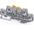 Клемма КЭАЗ 2х-ярусная push-in КЭАЗ OptiClip CPDLK-2,5-2L-MT-N-I-S-серый 50 шт 331874 1