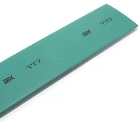 Термоусаживаемая трубка IEK ТТУ 1,5/0,75, зеленая, 1м UDRS-D15-1-K06