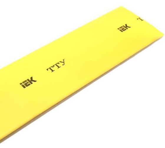 Термоусаживаемая трубка IEK ТТУ 6/3, желтая, 1м UDRS-D6-1-K05 1