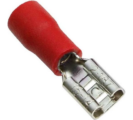 Клемма ножевая изолированная Pro Legend F-типа (гнездо) 2-187, красная PL2877