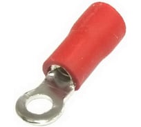 Наконечник кольцевой изолированный Pro Legend 1.25-3.2, 19 А, 22-16 AWG, красный, латунь луженая PL2948