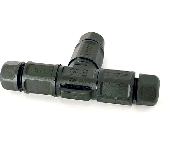 Водостойкий 3-полюсный разъем TTAF Elektronik, 250V 20A IP68 WPT-0303M20