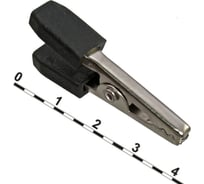 Зажим-крокодил Pro Legend под пайку/обжим, 11 мм, 5 А, черный PL2840