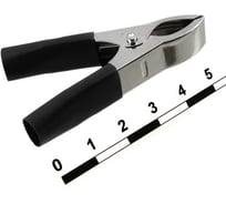 Зажим-крокодил Pro Legend под пайку/обжим, 17 мм, 15 А, черный PL2848