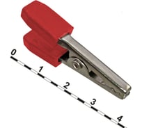 Зажим-крокодил Pro Legend под пайку/обжим, 11 мм, 5 А, красный PL2839