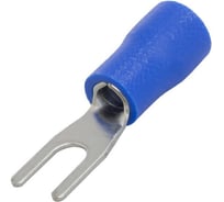 Наконечник кабельный вилочный изолированный Pro Legend 2-3.2, 27 А, 16-14 AWG, синий, латунь луженая PL2934
