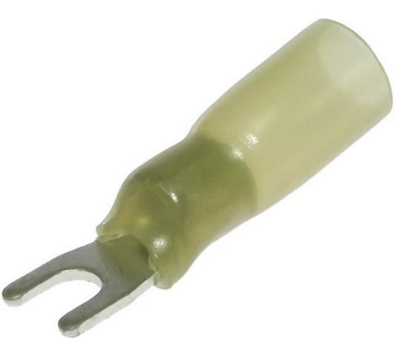 Наконечник кабельный вилочный изолированный Pro Legend 5.5-3.5 HST, 19 А, 12-10 AWG, желтый, латунь луженая PL2938