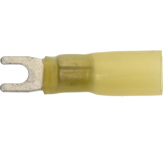 Наконечник кабельный вилочный изолированный Pro Legend 5.5-3.5 HST, 19 А, 12-10 AWG, желтый, латунь луженая PL2938