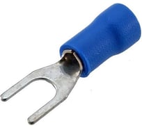 Наконечник кабельный вилочный изолированный Pro Legend M2-4, 27 А, 16-14 AWG, синий, латунь луженая PL2941