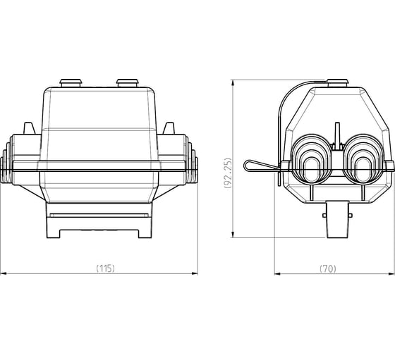 Зажим прокалывающий ЭНЕРВИК ENSTO SL16.24 Al/Cu 10-150 мм² Al/Cu 10-120 мм² (1 шт.) SL16.24-1