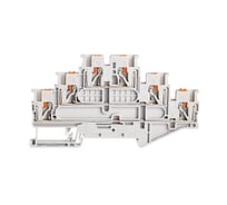 Клемма трехъярусная CONTA 2.5 кв.мм, PUSH-IN CPT 2.5-3L Grey