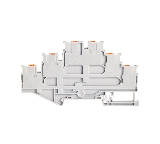 Клемма трехъярусная CONTA 2.5 кв.мм, PUSH-IN CPT 2.5-3L Grey