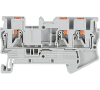 Клемма проходная CONTA CPT 2.5-TW GRAY 2.5 кв.мм, PUSH-IN CPT 2.5-TW Grey 00-00008677
