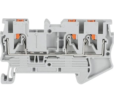 Клемма проходная CONTA CPT 2.5-TW GRAY 2.5 кв.мм, PUSH-IN CPT 2.5-TW Grey 00-00008677