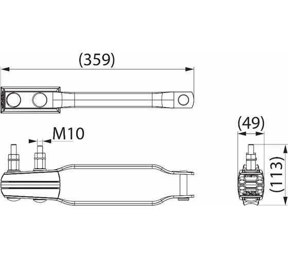 Зажим анкерный ЭНЕРВИК ENSTO SO275S 4x(50-70) мм², 1 шт. SO275S-1