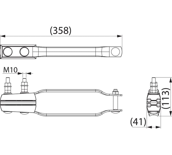 Зажим анкерный ЭНЕРВИК ENSTO SO274SR 4x(25-50) мм² со срывной головкой, 1 шт. SO274SR-1