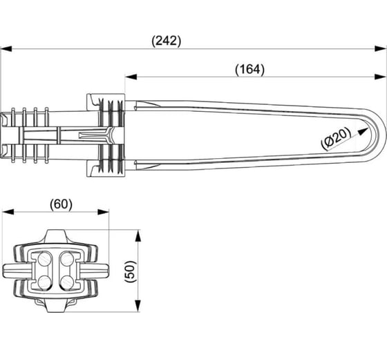 Зажим анкерный ЭНЕРВИК ENSTO SO243R СИП-4 2-4x(6-25) мм², 1 шт. SO243R-1