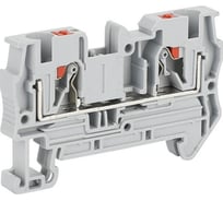 Клемма проходная CONTA CPT 4 GRAY, 4 кв.мм, PUSH-IN CPT-4 Grey