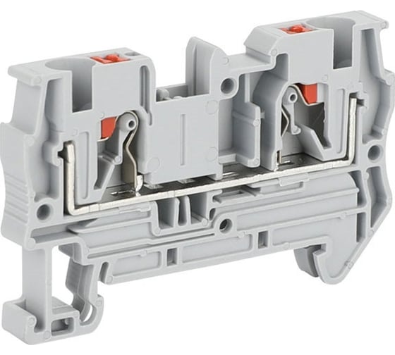 Клемма проходная CONTA CPT 4 GRAY, 4 кв.мм, PUSH-IN CPT-4 Grey