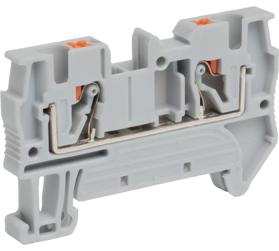 Клемма проходная CONTA CPT 4 GRAY, 4 кв.мм, PUSH-IN CPT-4 Grey