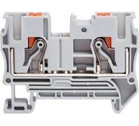 Клемма проходная CONTA CPT 6 GRAY, 6 кв.мм, PUSH-IN CPT-6 Grey