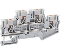 Клемма двухъярусная CONTA CPTTB 2.5 GRAY, 2.5 кв.мм, PUSH-IN CPTTB 2.5 Grey 00-00008666