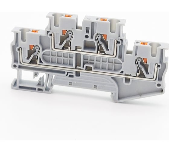 Клемма двухъярусная CONTA CPTTB 2.5 GRAY, 2.5 кв.мм, PUSH-IN CPTTB 2.5 Grey 00-00008666