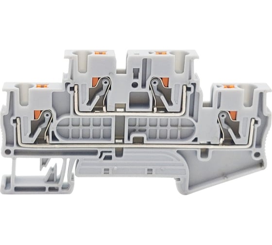 Клемма двухъярусная CONTA CPTTB 2.5 GRAY, 2.5 кв.мм, PUSH-IN CPTTB 2.5 Grey 00-00008666