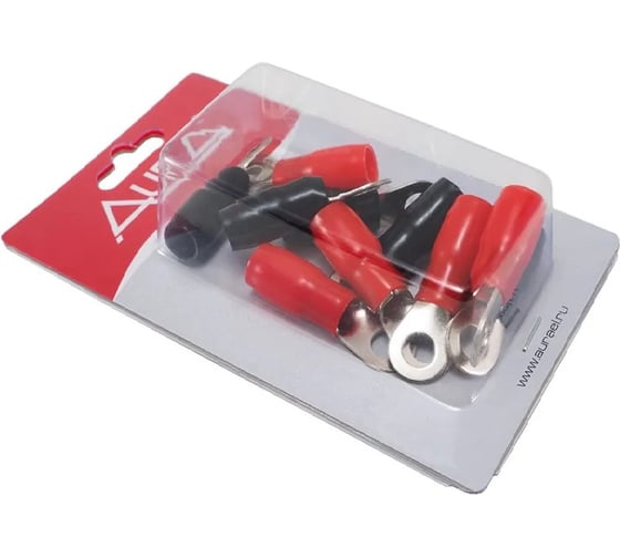 Клеммы кольцевые AURA 4,2мм, вход 4AWG/20мм2, (10 шт). ACN-R204/10