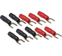 Клеммы "вилка" AURA 4,2мм, вход 10AWG/6мм2, (10 шт). ACN-S064/10