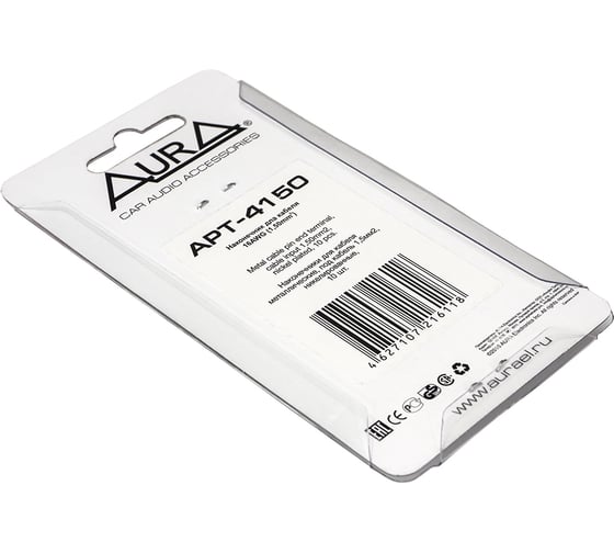 Наконечник кабельный AURA никель, под кабель 16AWG/1,50мм2, (10шт.) APT-4150