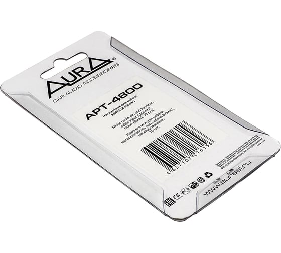 Наконечник кабельный AURA никель, под кабель 8AWG/8,00мм2, (10шт.) APT-4800