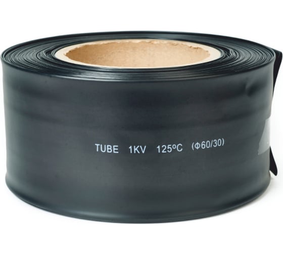 Термоусаживаемая трубка HLT ТТУ 60/30 черная (25 м/ролл) 084-05-72