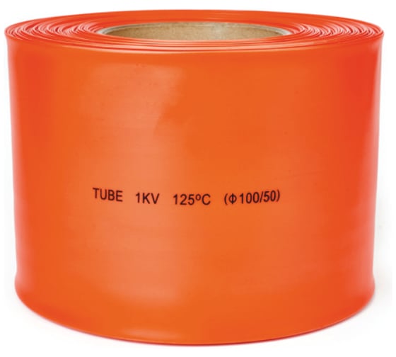 Термоусаживаемая трубка HLT ТТУ 100/50 красная (25 м/ролл) 084-05-123