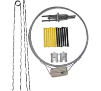 Комплект оттяжки со спиральным зажимом ЭНЕРВИК /ENSTO L=16,5 м, трос 25 мм2, изолятор 6-20 кВ (1 шт.) SHS25K.165SR