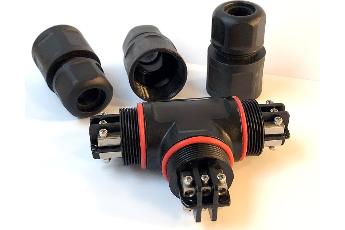 Водостойкий 6-полюсный разъем TTAF Elektronik 250V 20A IP68 WPT-0603M25 ...