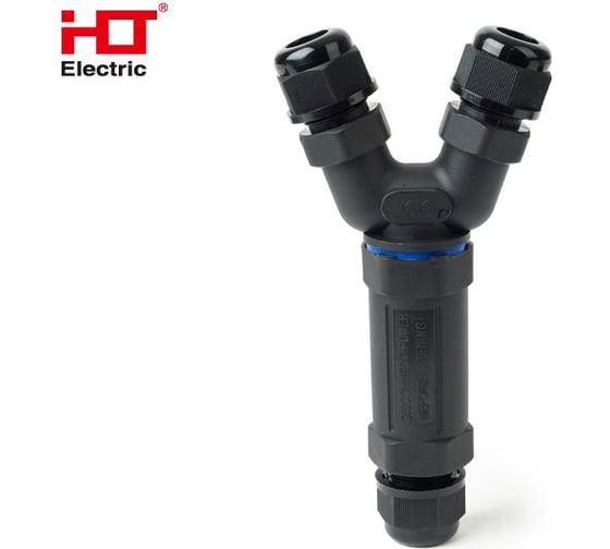 Кабельный коннектор Y-образный HLT (клеммник 3PIN) IP68 (10шт./уп.) 083-07-005