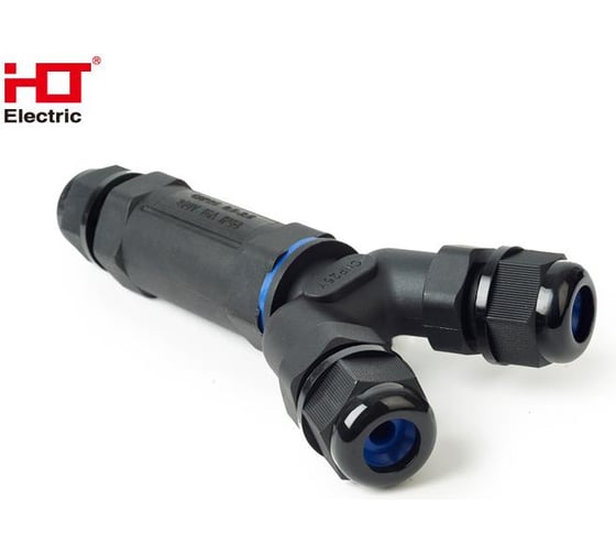 Кабельный коннектор Y-образный HLT (клеммник 3PIN) IP68 (10шт./уп.) 083-07-005