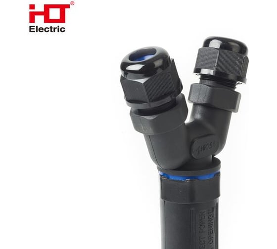 Кабельный коннектор Y-образный HLT (клеммник 5PIN) IP68 (10шт./уп.) 083-07-006