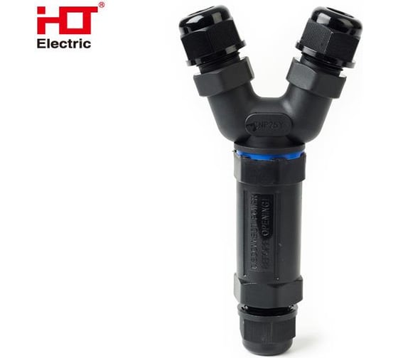 Кабельный коннектор Y-образный HLT (клеммник 5PIN) IP68 (10шт./уп.) 083-07-006