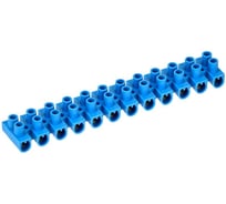 Зажим винтовой IEK ЗВИ-10 н/г 2,5-6мм2 (2шт/блистер) синие UZV6-010-06-2