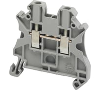 Винтовой клеммник Systeme Electric проходной 2.5кв.мм 2 точки подключения серый NSYTRV22