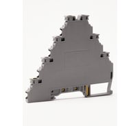Клемма винтовая ONKA MRK-MT 2,5, 2,5 кв мм, серый, три уровня + заземление 1010412