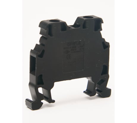 Клемма винтовая ONKA MRK 4S, 4 кв мм, черный 1010144