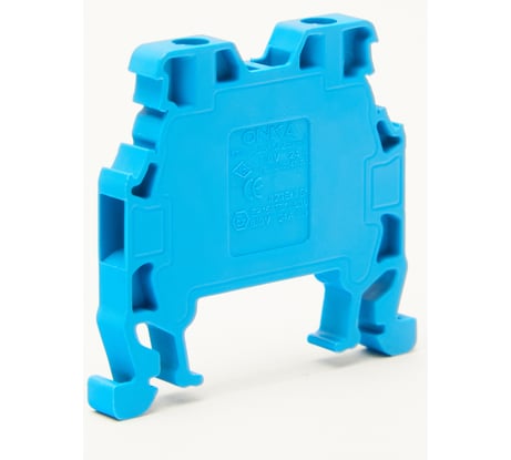 Клемма винтовая ONKA MRK 2,5S, 2,5 кв мм, синий 1010135